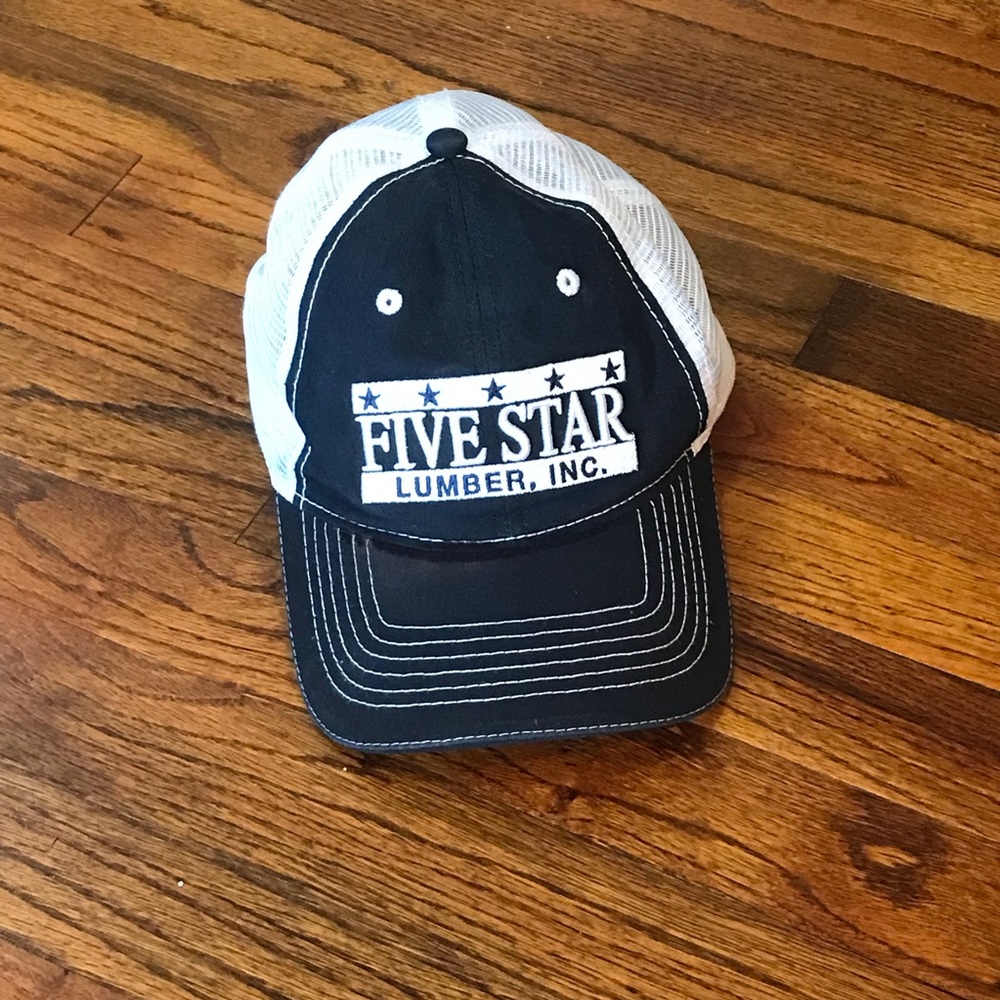 Men’s Five Star Lumber Cap Hat US Lumber Classic 6-Panel Mesh w/ Adjustable Fit - Picture 5 of 11